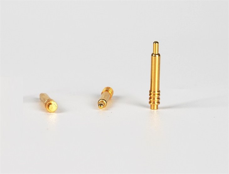 Broche pogo à aiguille droite plaquée or