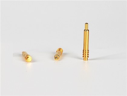 Broche pogo à aiguille droite plaquée or