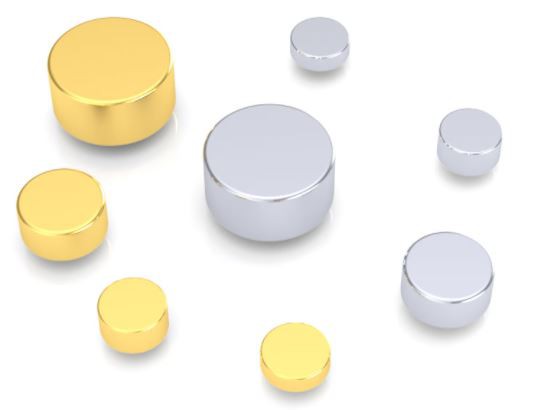 Épingle Pogo en plaqué or massif