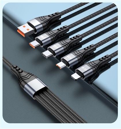 Câble de charge rapide 66W 6A 4en1